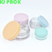 PETG Empty Clear Cosmetic Jar petg jar cosmetic Small Sample Makeup nail case makeup case