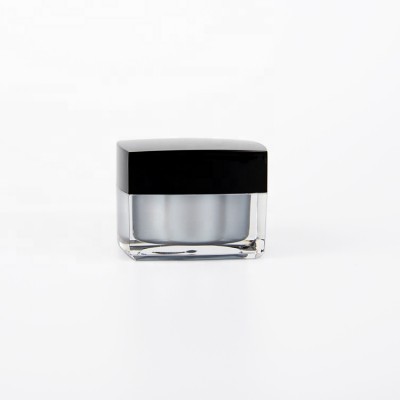 customize empty cream jar 5ml 10ml 15ml  30ml 50ml container packaging empty square cosmetic jar eye cream jar cosmetic