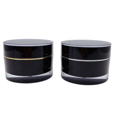 skin care eco friendly cosmetic containers and packaging cosmetic cream acrylic jar 1oz plastic jar 20ml plastic  jar 15 ml