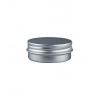 Cosmetic packaging 15ml 30ml 50ml 60ml 120ml 200ml silver aluminum jar cosmetic round small tin box hair wax containers