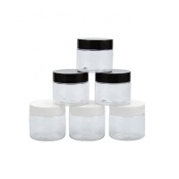 eco friendly 50ml hair cream cosmetics containers and packaging hair packaging packaging round jar pet hair mask plastic pet jar