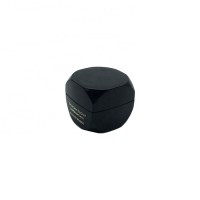 nail gel eye cream container cosmetic black color cheap price 5ml empty jar square mini small jar with printing